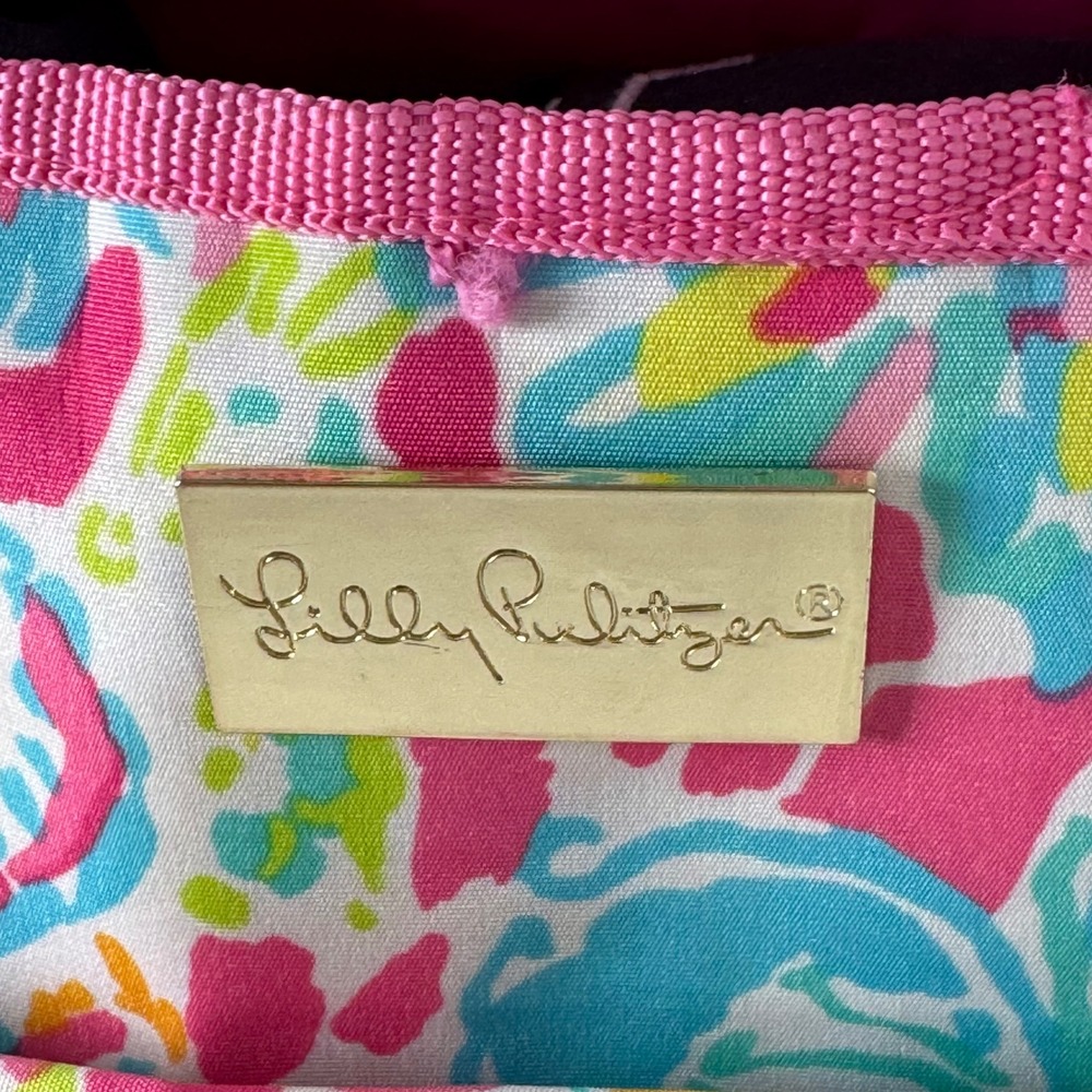Lilly Pulitzer Multicolor Floral Print Insulated Cooler Tote Bucket Bag - Picture 6 of 12